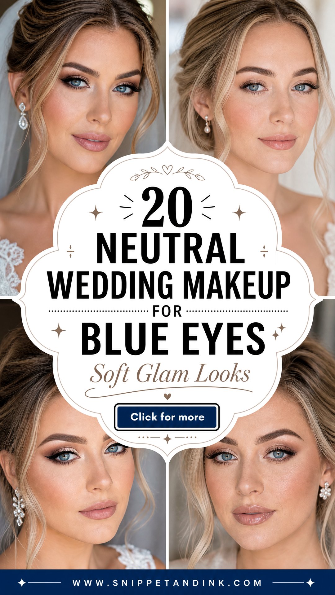 20 Neutral Wedding Makeup for Blue Eyes Soft Glam Looks - 20 Neutral Wedding Makeup for Blue Eyes: Soft Glam Looks