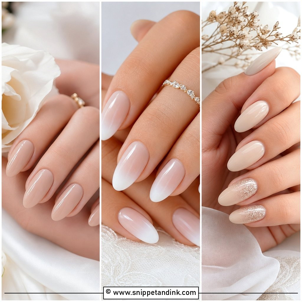 20 Neutral Wedding Nails for Bride Elegant Chic Ideas