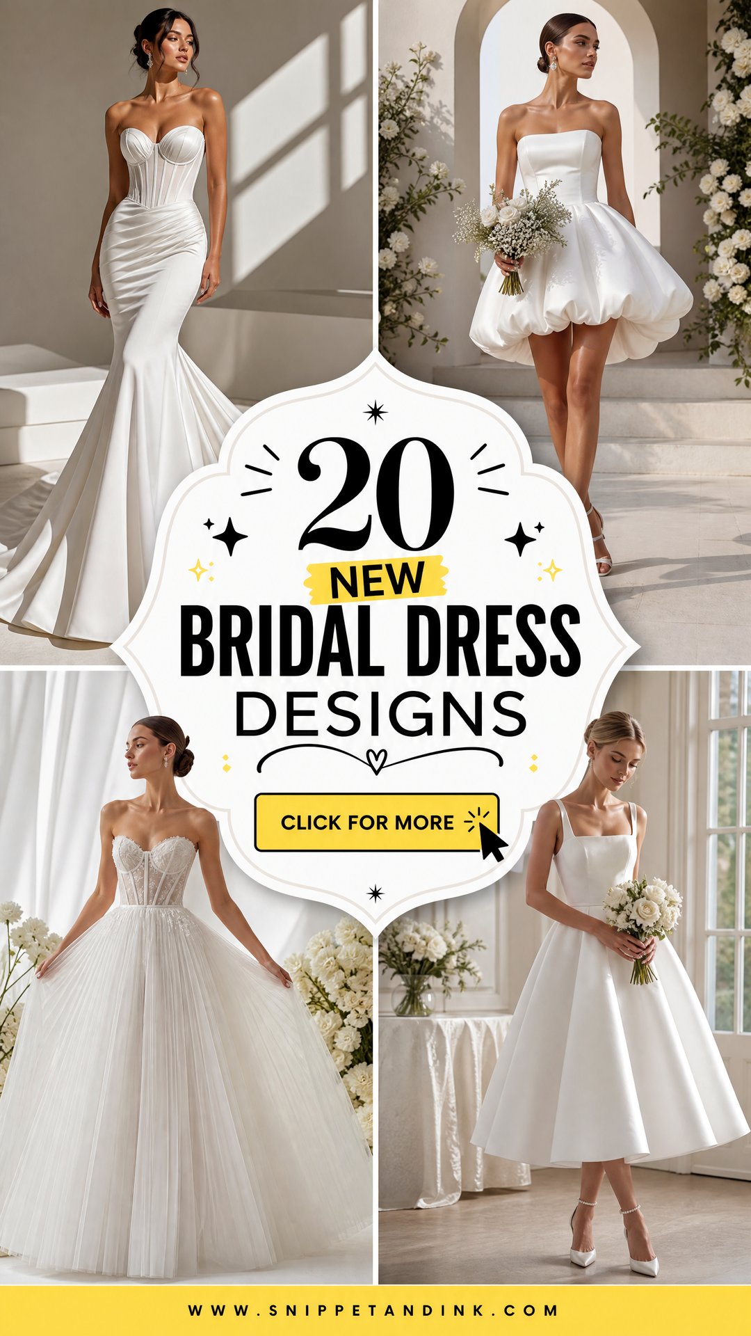 20 New Bridal Dress Designs for a Fresh Modern Bridal Look - 20 New Bridal Dress Designs for a Fresh, Modern Bridal Look