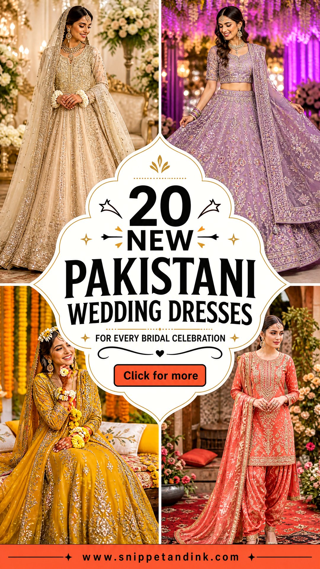20 New Pakistani Wedding Dresses for Every Bridal Celebration - 20 New Pakistani Wedding Dresses for Every Bridal Celebration