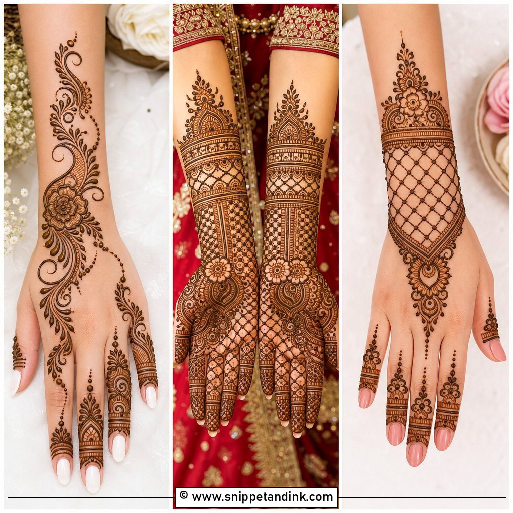 20 New Simple Bridal Mehndi Designs for Elegant Hands