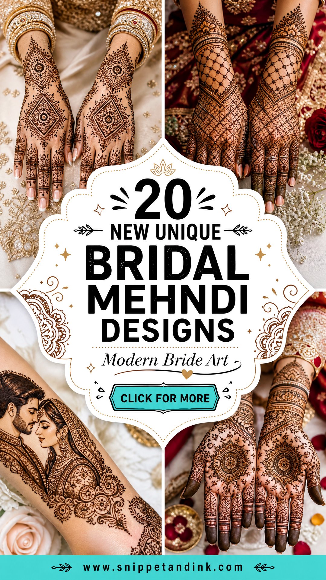 20 New Unique Bridal Mehndi Designs for Modern Brides - 20 New Unique Bridal Mehndi Designs for Modern Brides