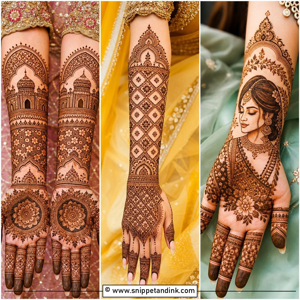 20 New Unique Bridal Mehndi Designs for Modern Brides