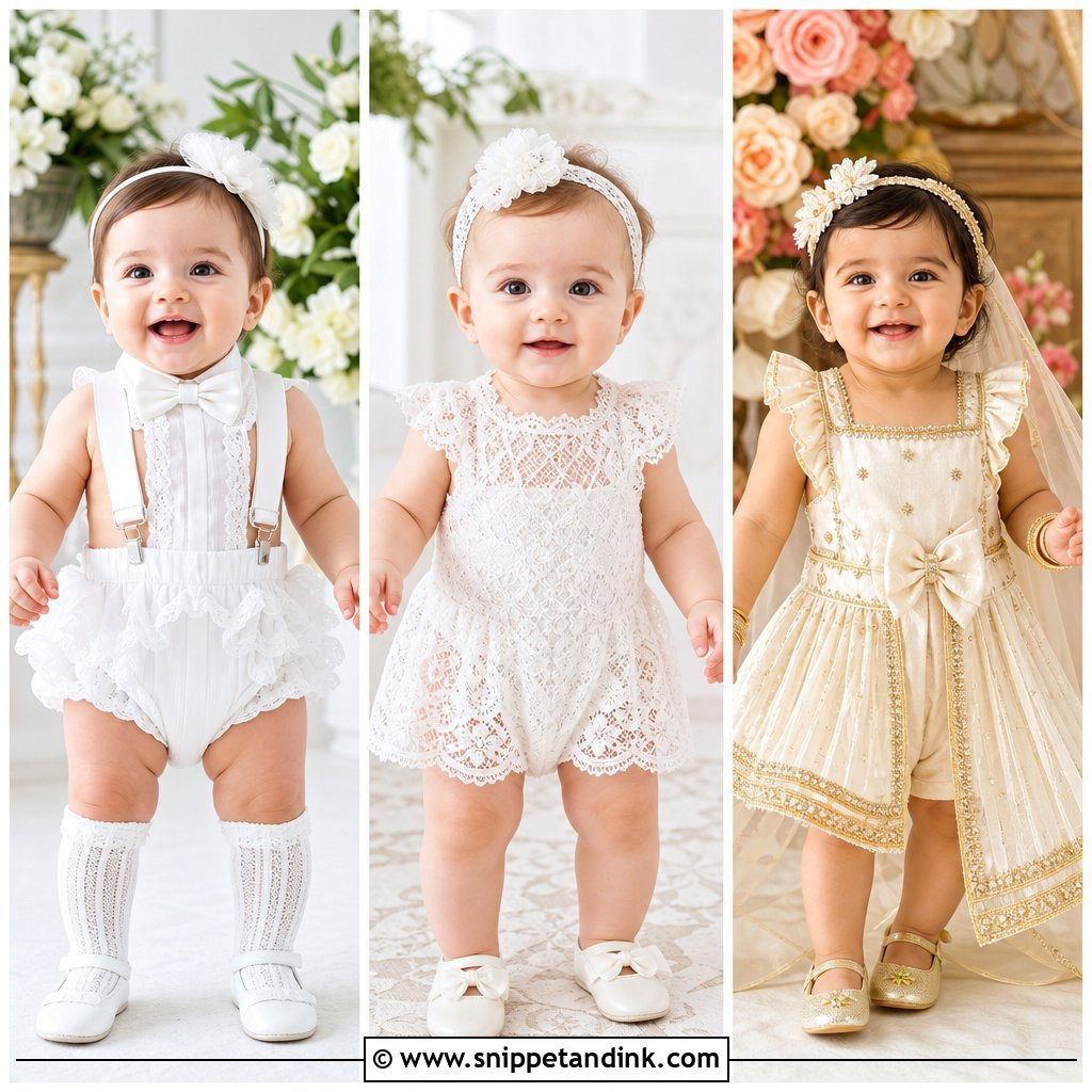 20 Newborn Wedding Outfit Ideas for a Sweet Family Celebration