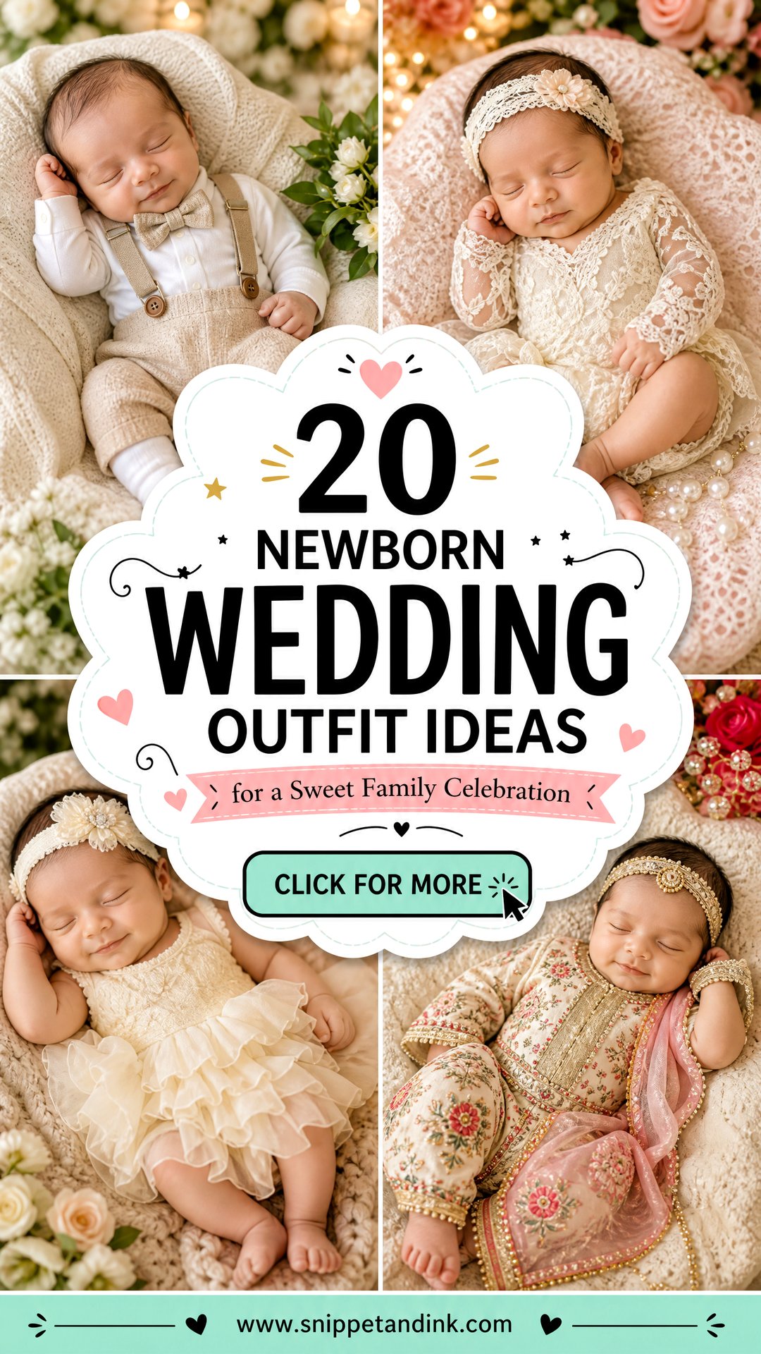 20 Newborn Wedding Outfit Ideas for a Sweet Family Celebration - 20 Newborn Wedding Outfit Ideas for a Sweet Family Celebration