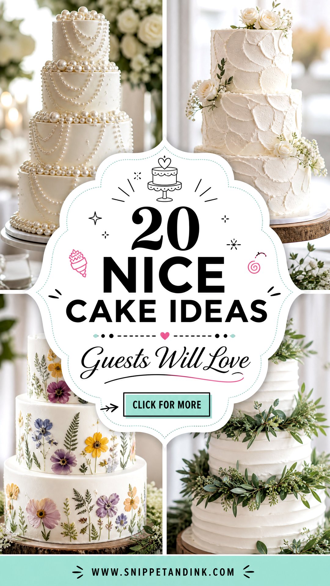 20 Nice Cake Ideas for Wedding Receptions Guests Love - 20 Nice Cake Ideas for Wedding Receptions Guests Love