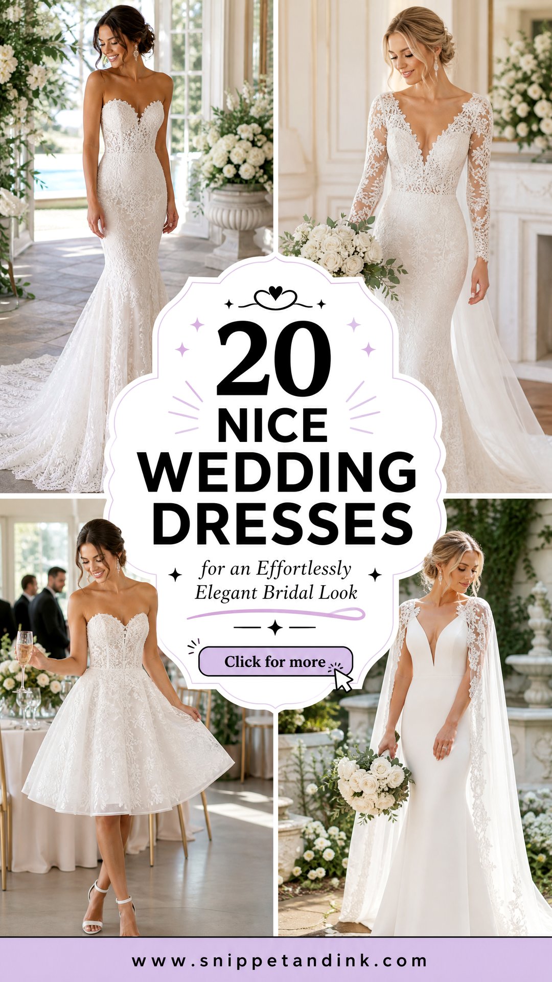 20 Nice Wedding Dresses for an Effortlessly Elegant Bridal Look - 20 Nice Wedding Dresses for an Effortlessly Elegant Bridal Look