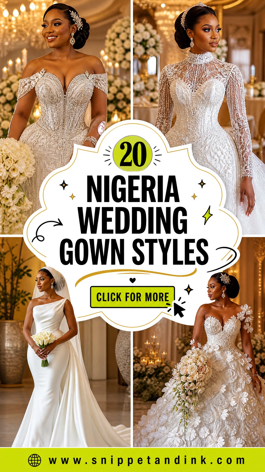 20 Nigeria Wedding Gown Styles for a Showstopping Bridal Look - 20 Nigeria Wedding Gown Styles for a Showstopping Bridal Look