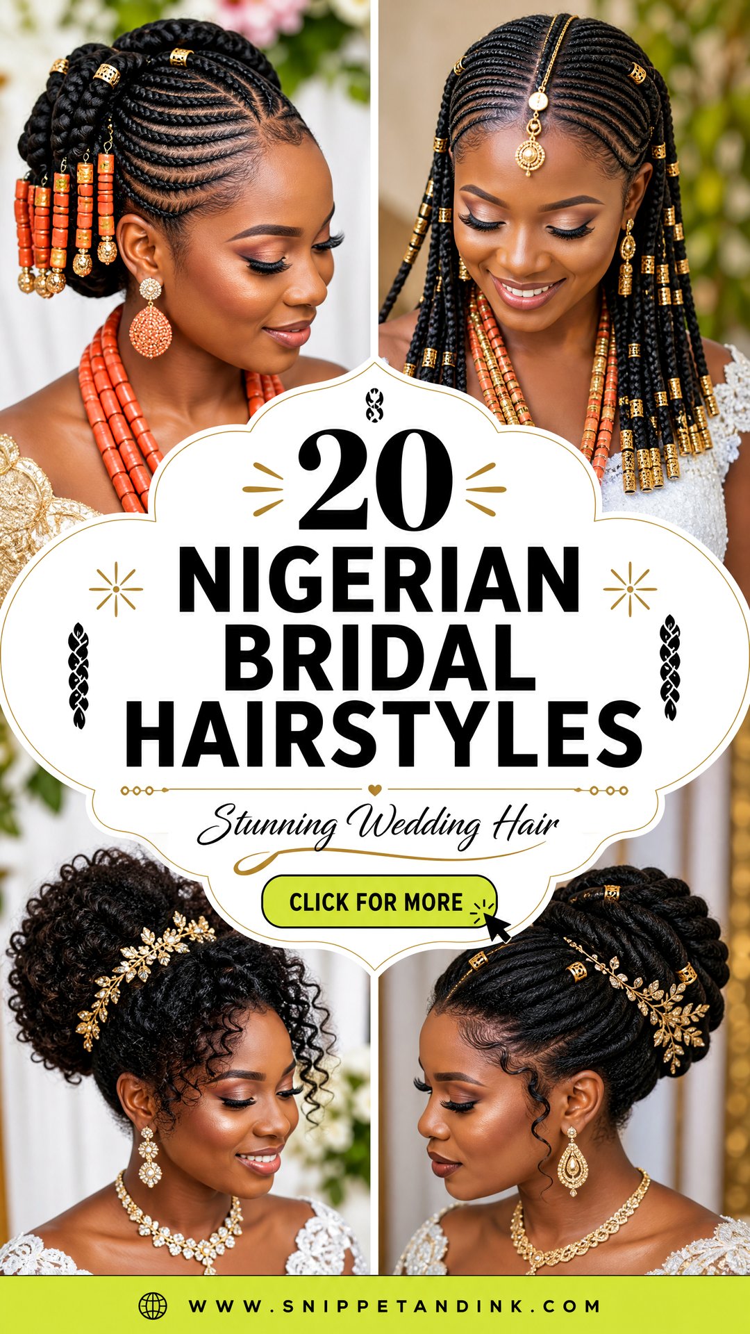 20 Nigerian Bridal Hairstyles for a Stunning Wedding Look - 20 Nigerian Bridal Hairstyles for a Stunning Wedding Look