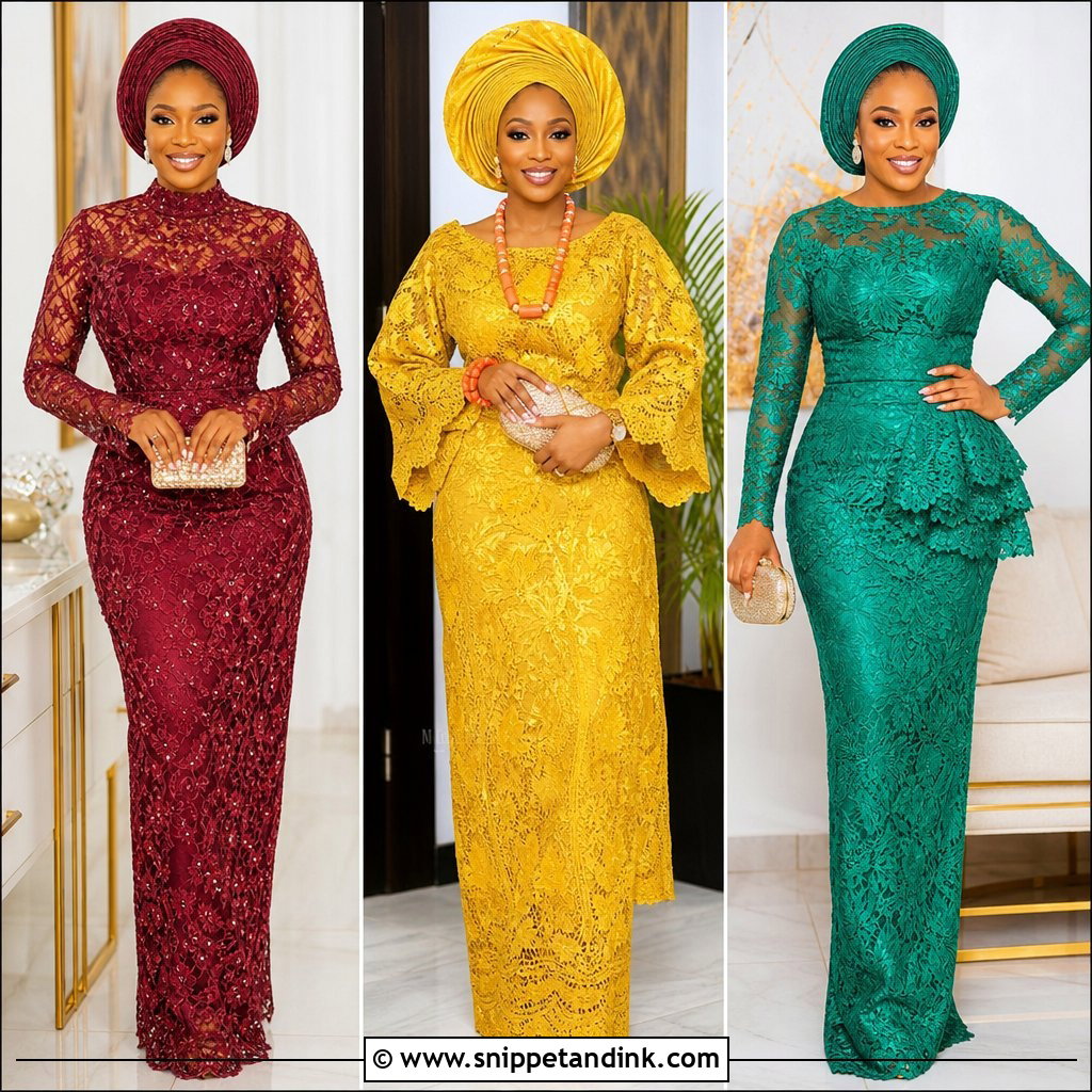 20 Nigerian Lace Dress Styles Traditional Weddings to Love