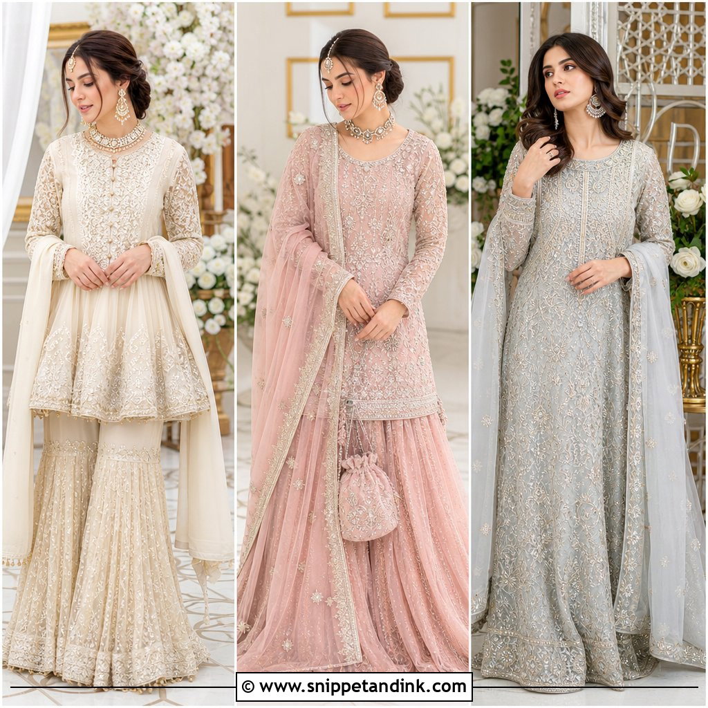 20 Nikah Bridal Dress Ideas for a Graceful Modern Wedding Look
