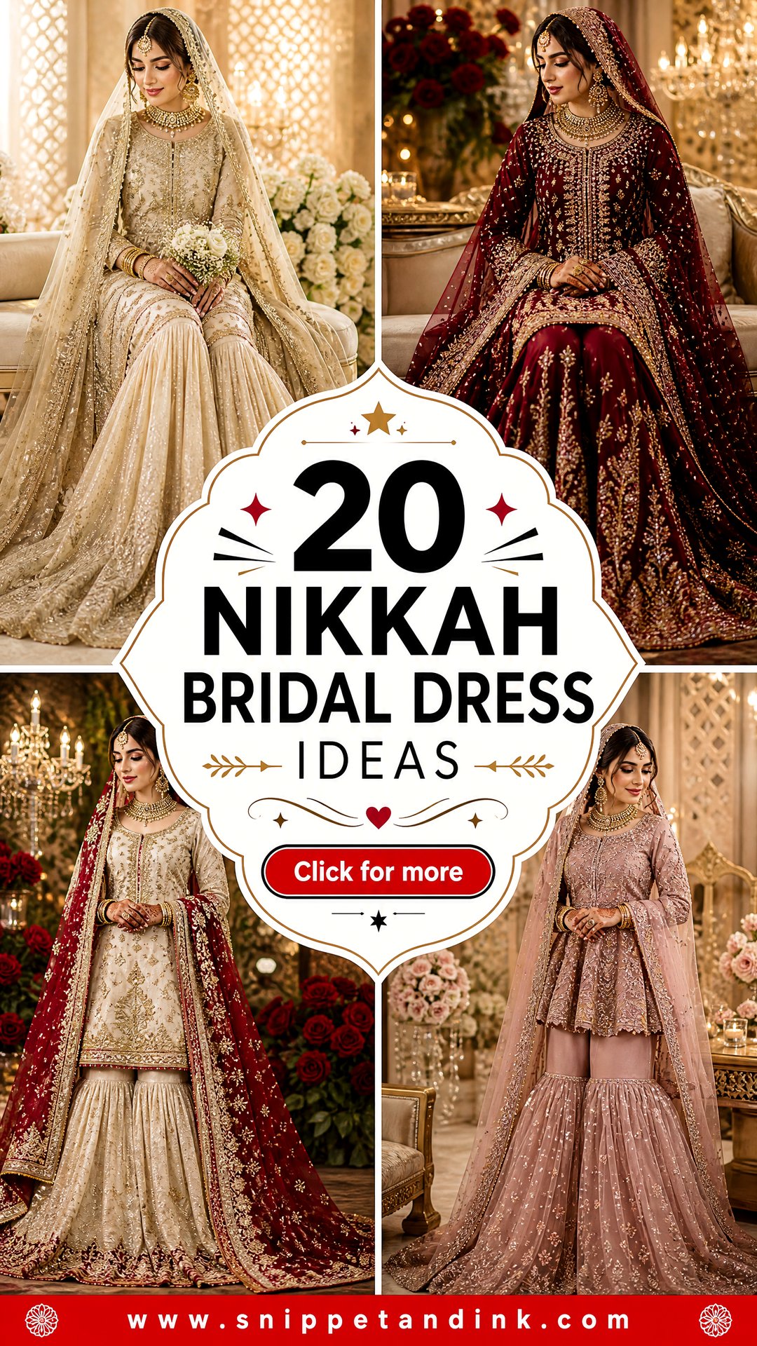 20 Nikkah Bridal Dress Ideas for a Timeless Elegant Look - 20 Nikkah Bridal Dress Ideas for a Timeless, Elegant Look