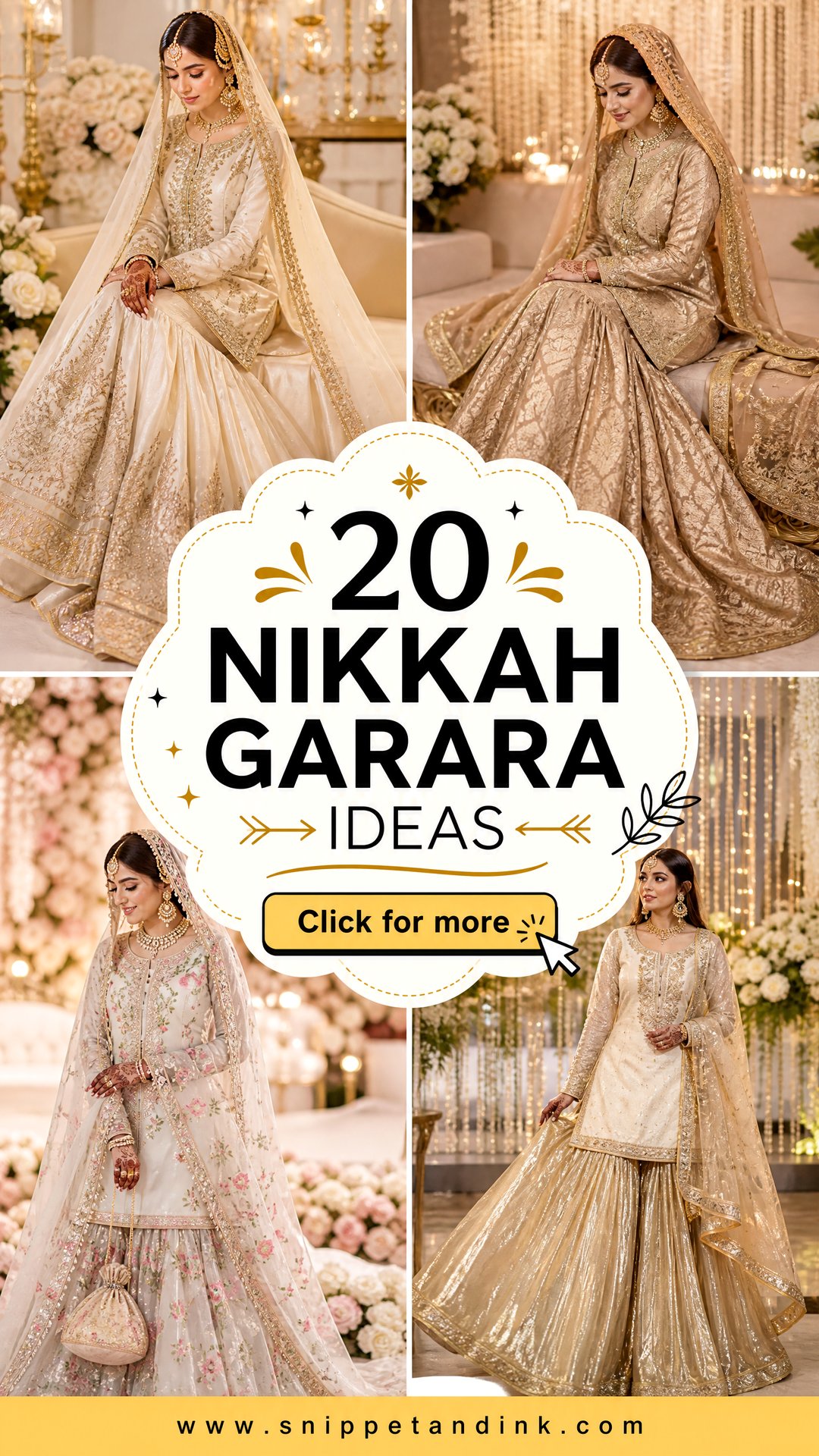 20 Nikkah Garara Ideas for an Unforgettable Bridal Statement - 20 Nikkah Garara Ideas for an Unforgettable Bridal Statement