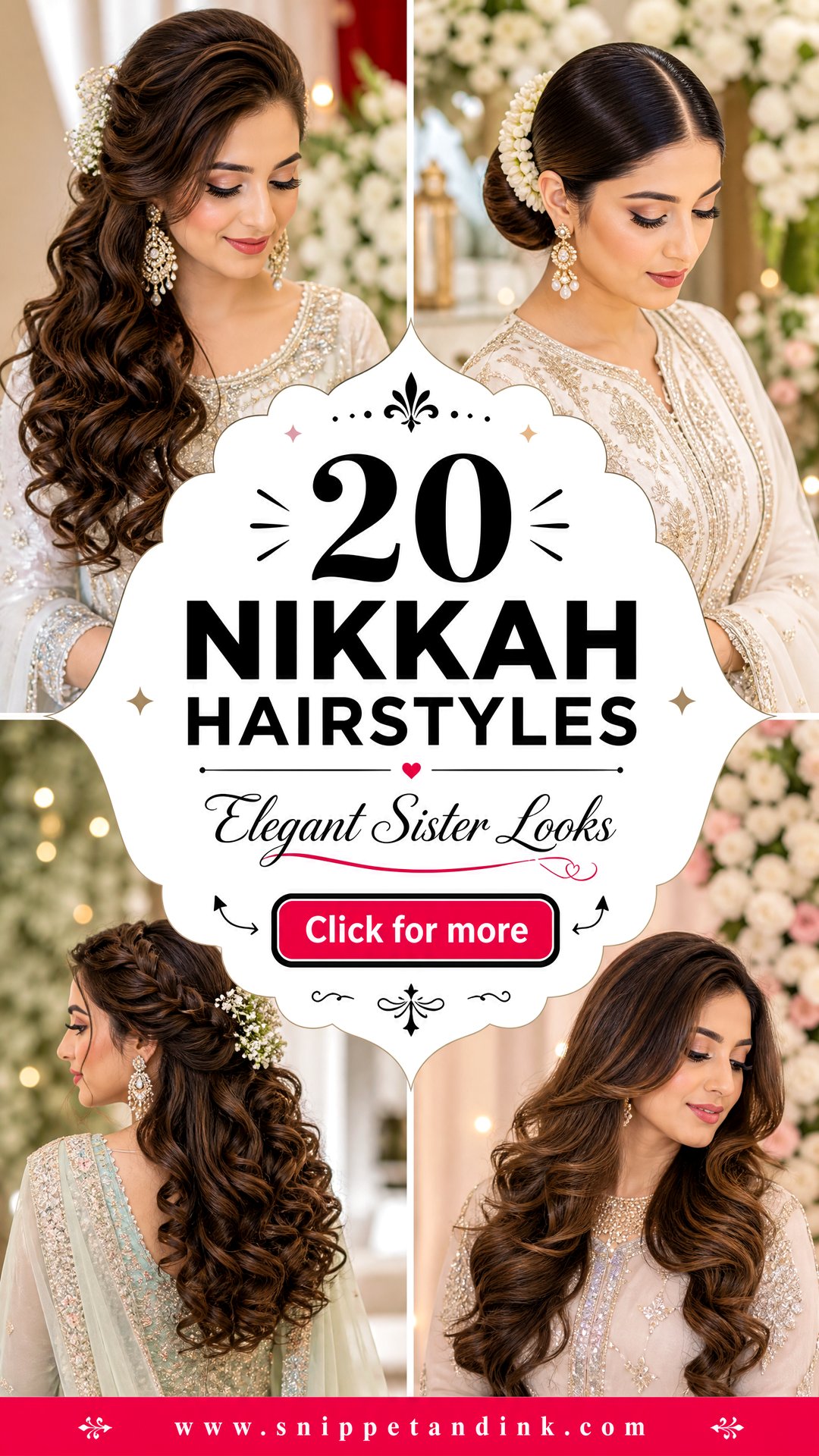 20 Nikkah Hairstyles for Bride Sister to Look Elegant - 20 Nikkah Hairstyles for Bride Sister to Look Elegant