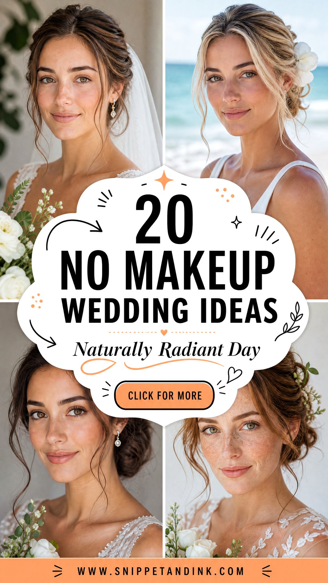 20 No Makeup Wedding Ideas for a Naturally Radiant Day - 20 No Makeup Wedding Ideas for a Naturally Radiant Day