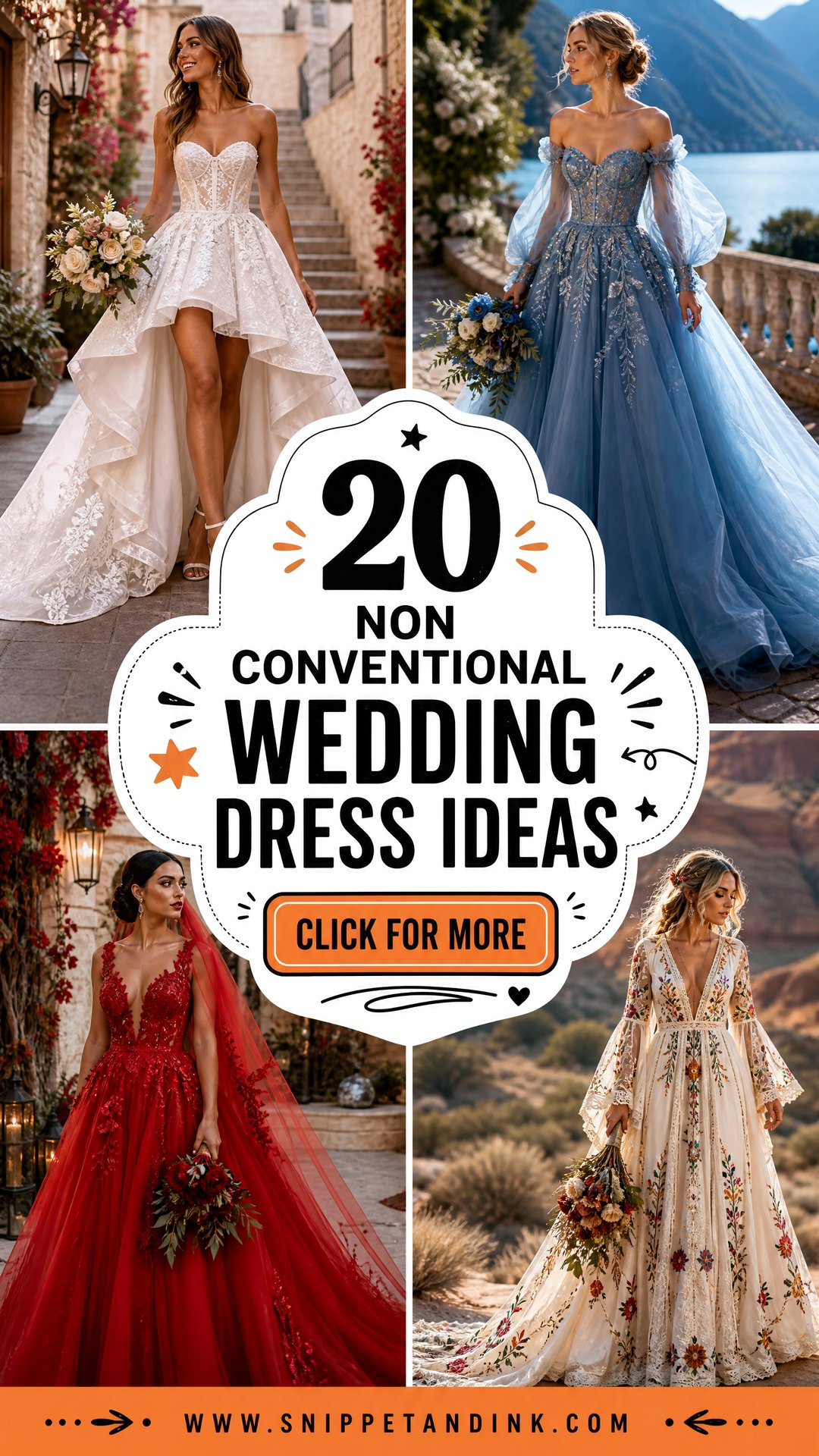 20 Non Conventional Wedding Dress Ideas for Bold Brides - 20 Non Conventional Wedding Dress Ideas for Bold Brides