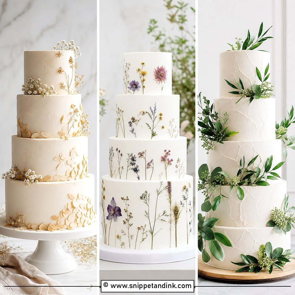 20 Nordic Wedding Cake Ideas for Minimalist Couples