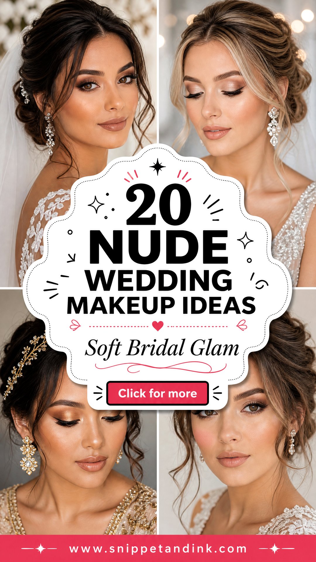 20 Nude Wedding Makeup Ideas for Soft Bridal Glam - 20 Nude Wedding Makeup Ideas for Soft Bridal Glam