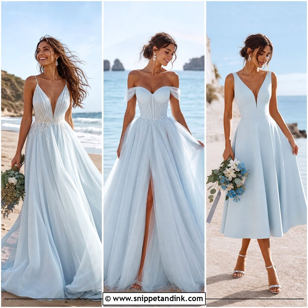 20 Ocean Wedding Dress Ideas for a Dreamy Coastal Bride