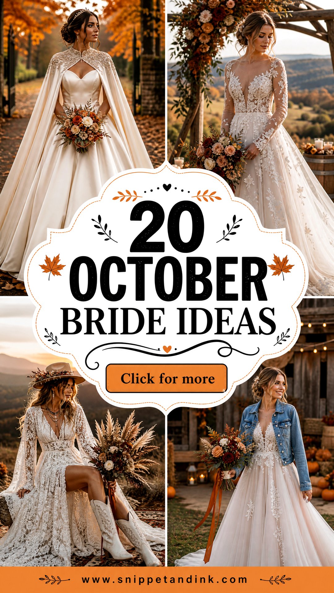 20 October Bride Ideas for an Unforgettable Autumn Wedding - 20 October Bride Ideas for an Unforgettable Autumn Wedding
