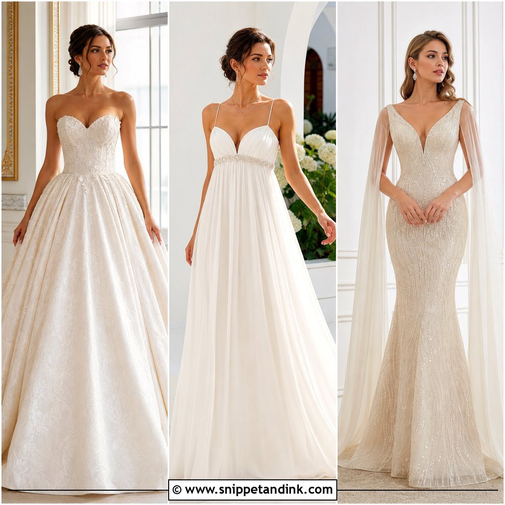 20 Off White Bridal Dress Ideas for Warm, Elegant Bridal Style