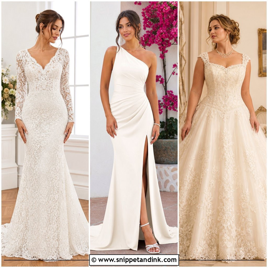 20 Off White Champagne Ivory Wedding Dress Ideas for 2026