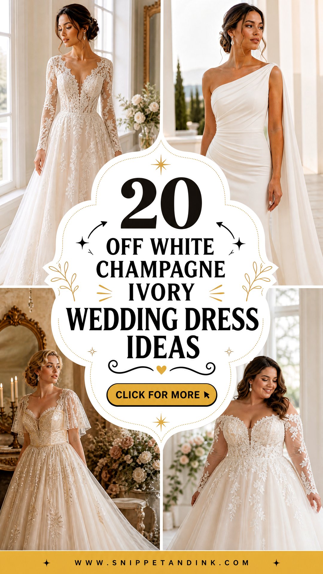 20 Off White Champagne Ivory Wedding Dress Ideas for 2026 - 20 Off White Champagne Ivory Wedding Dress Ideas for 2026