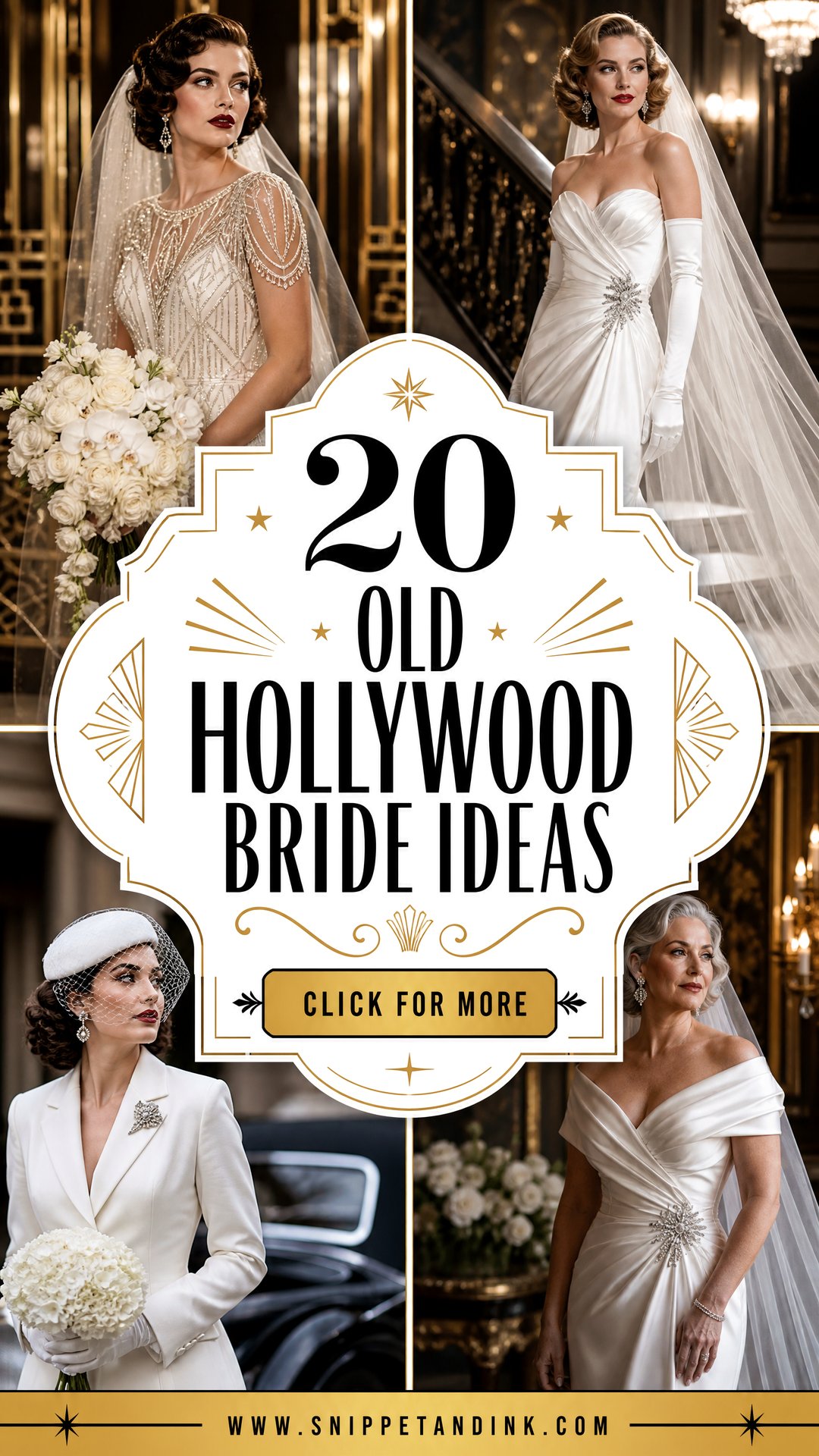 20 Old Hollywood Bride Ideas Glamorous Looks for Modern Brides - 20 Old Hollywood Bride Ideas: Glamorous Looks for Modern Brides