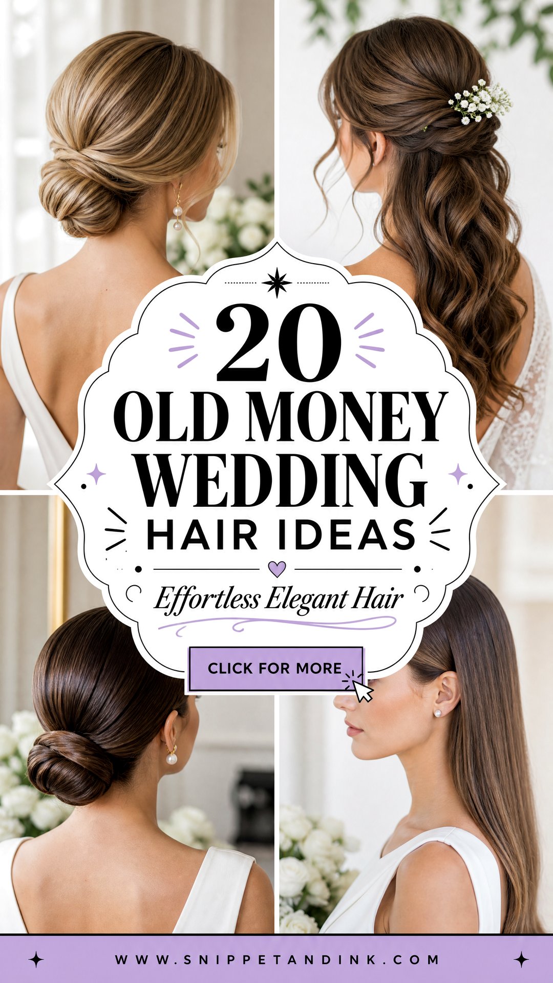 20 Old Money Wedding Hair Ideas for Effortless Elegance - 20 Old Money Wedding Hair Ideas for Effortless Elegance