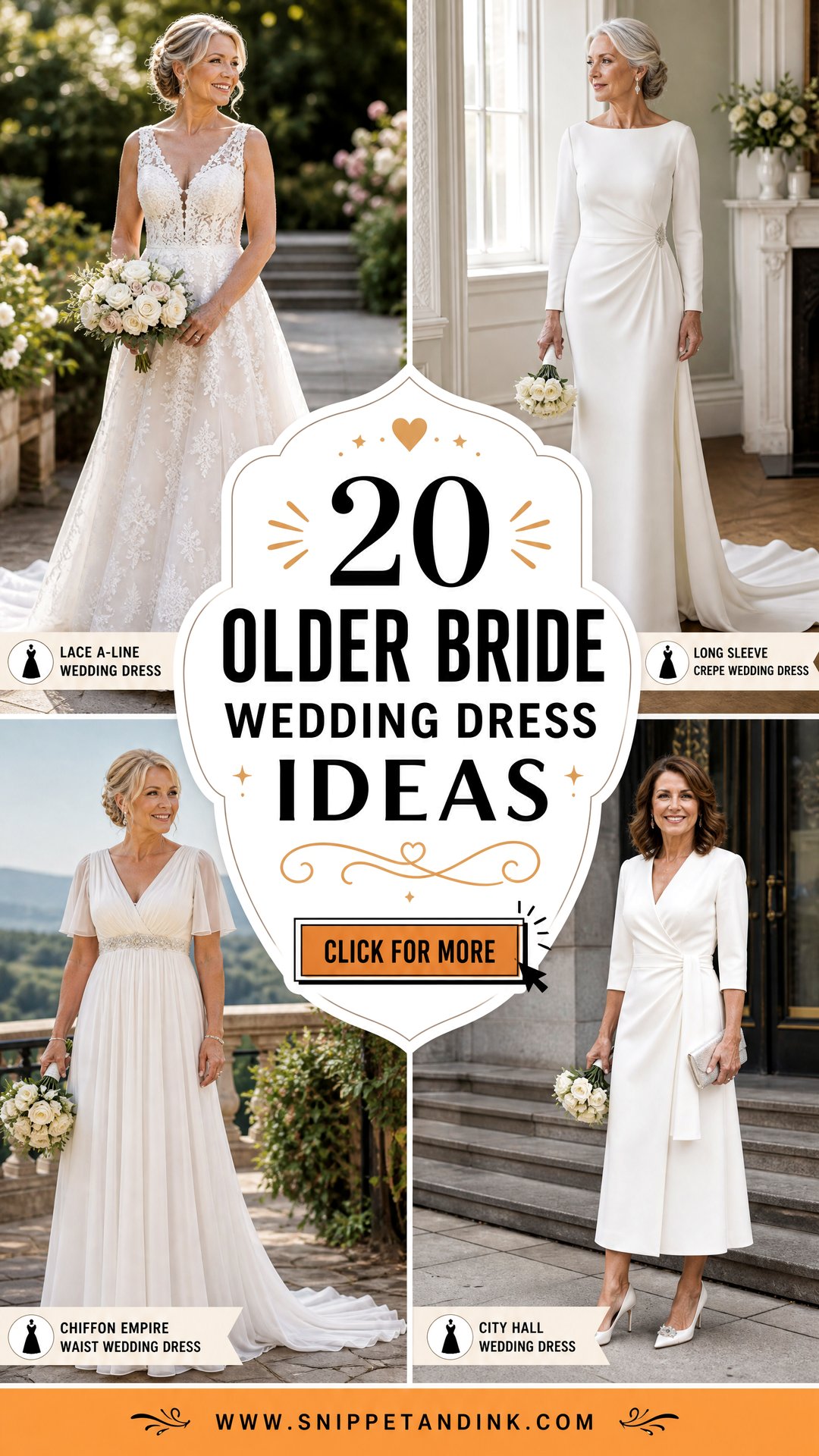 20 Older Bride Wedding Dress Ideas for Timeless Elegance - 20 Older Bride Wedding Dress Ideas for Timeless Elegance