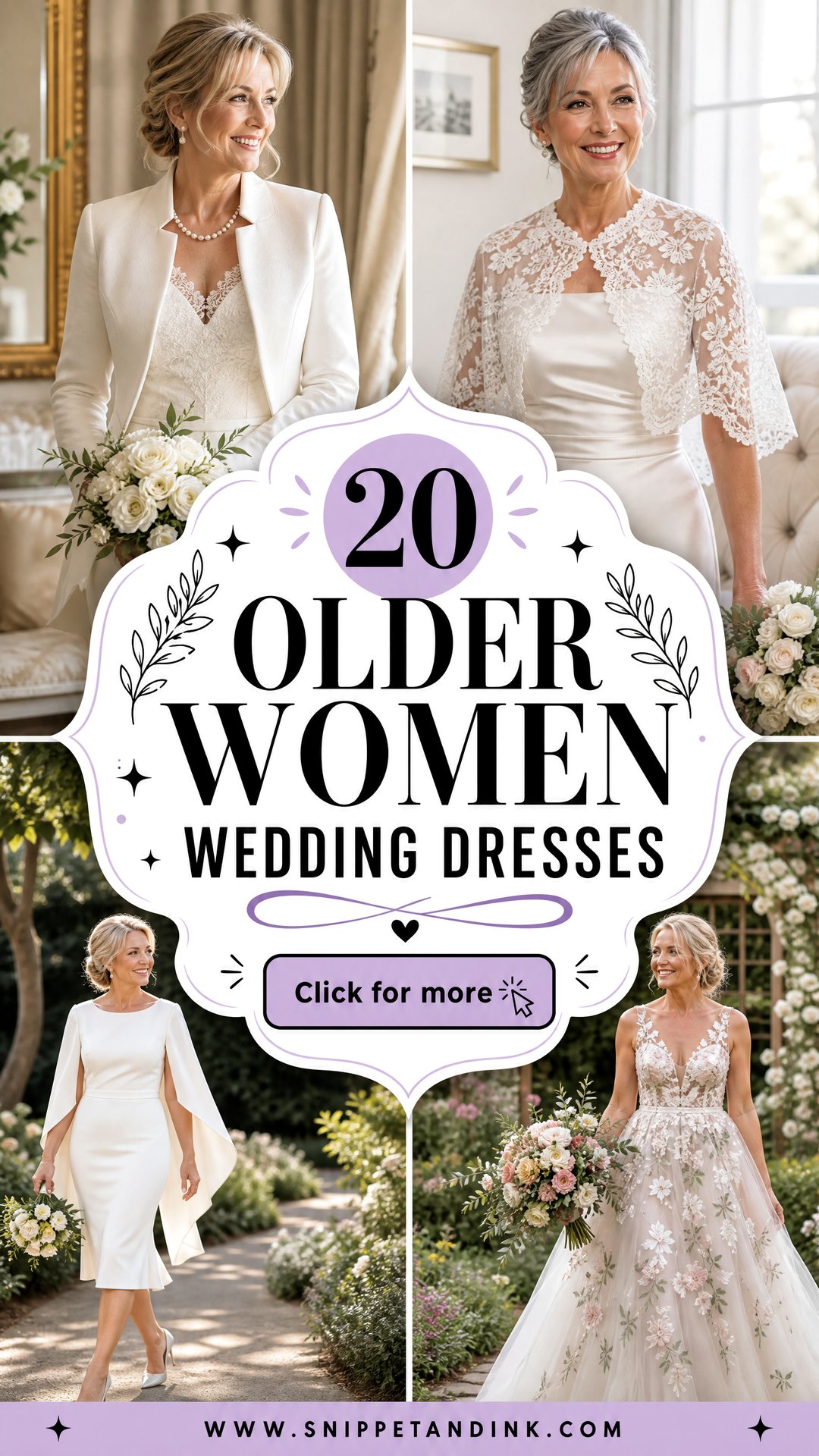 20 Older Women Wedding Dresses Flattering Styles to Inspire - 20 Older Women Wedding Dresses: Flattering Styles to Inspire