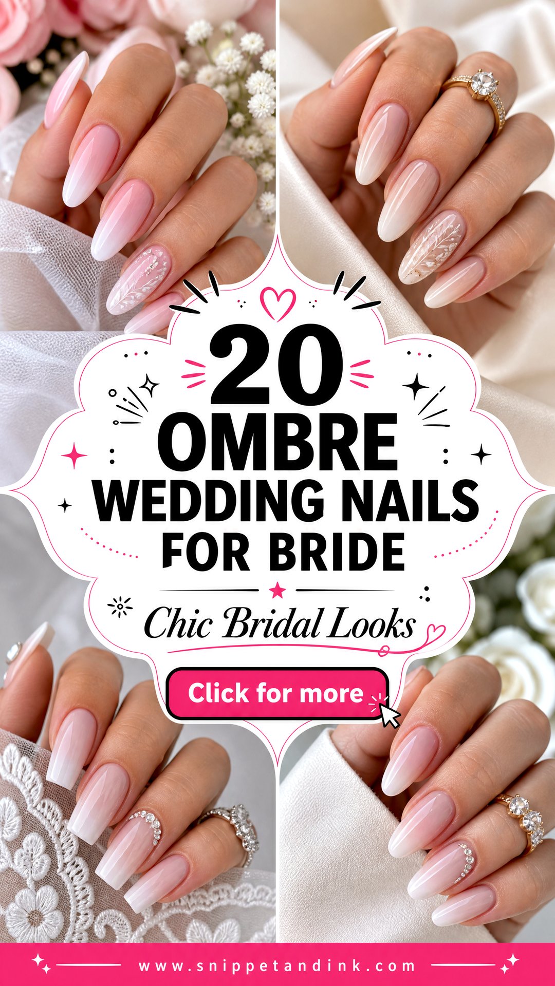 20 Ombre Wedding Nails for Bride Chic Bridal Looks - 20 Ombre Wedding Nails for Bride: Chic Bridal Looks