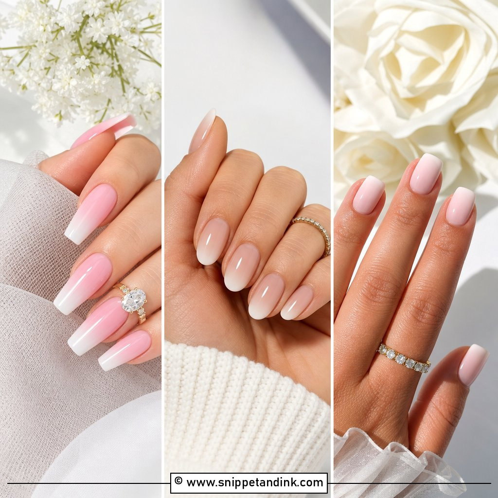 20 Ombre Wedding Nails for Bride Chic Bridal Looks