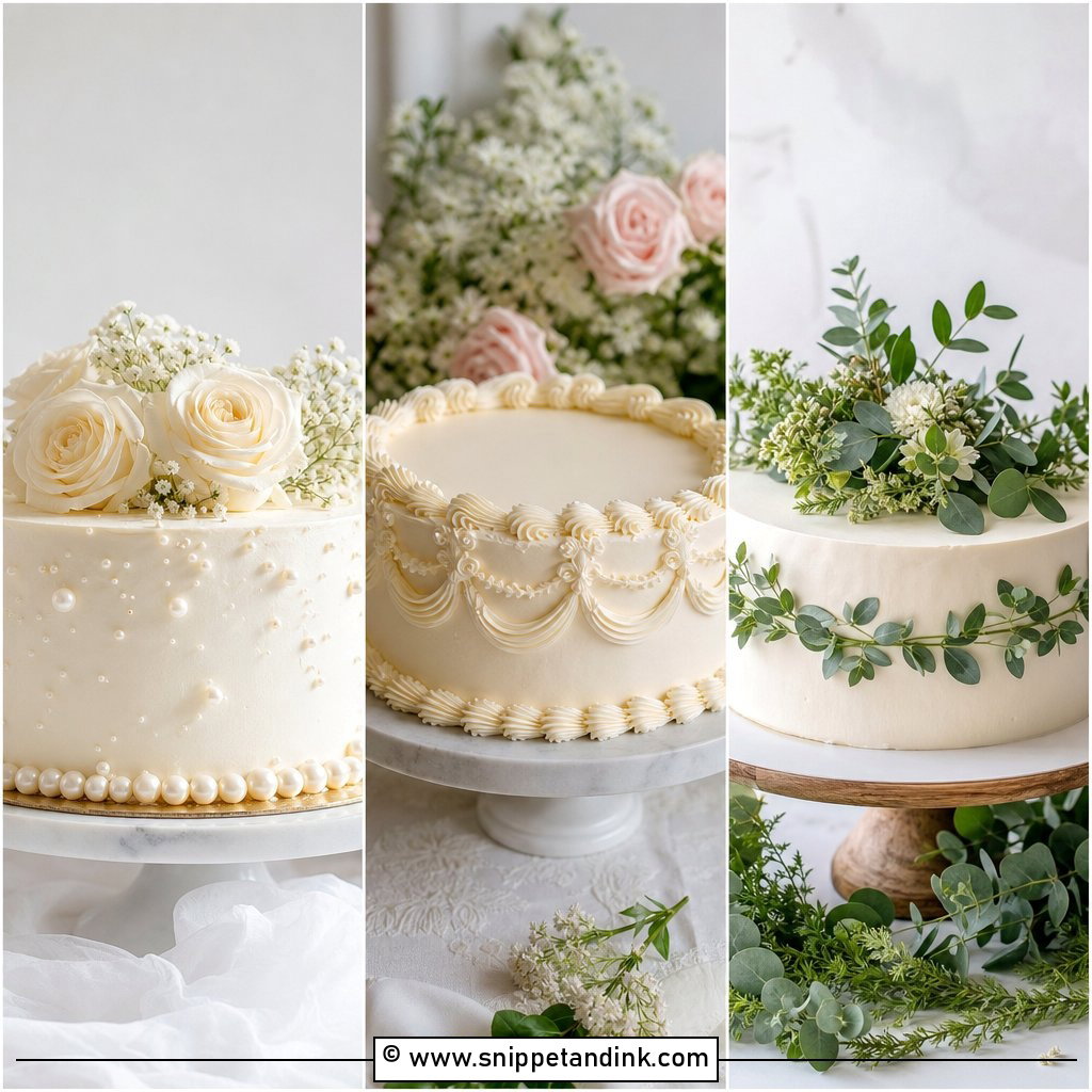 20 One Layer Wedding Cake Ideas for Simple Elegance