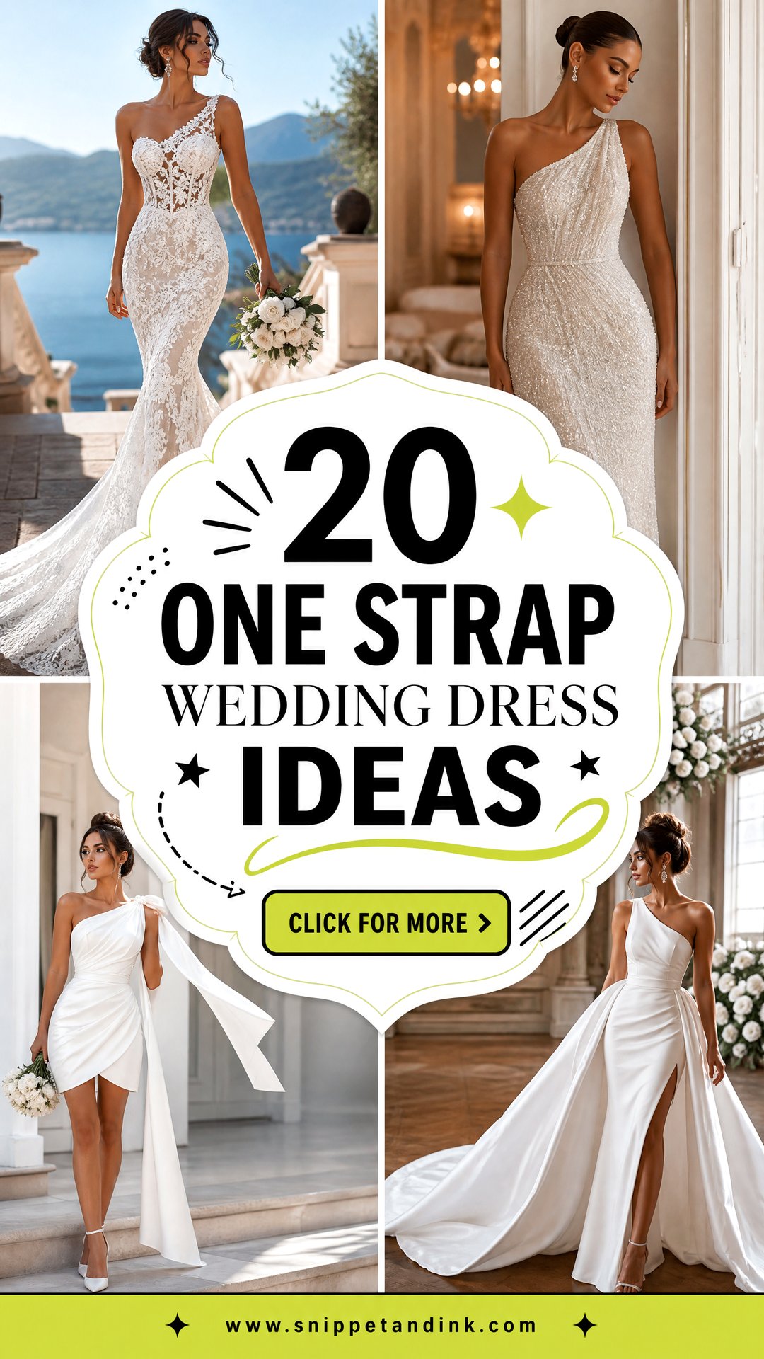 20 One Strap Wedding Dress Ideas Chic Asymmetrical Styles - 20 One Strap Wedding Dress Ideas: Chic Asymmetrical Styles