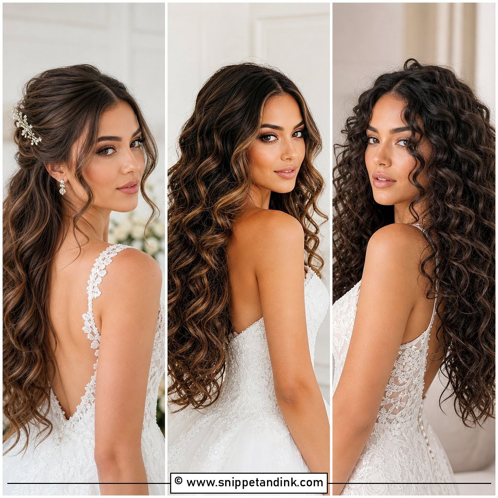 20 Open Hair Bridal Hairstyles for Effortless Romance
