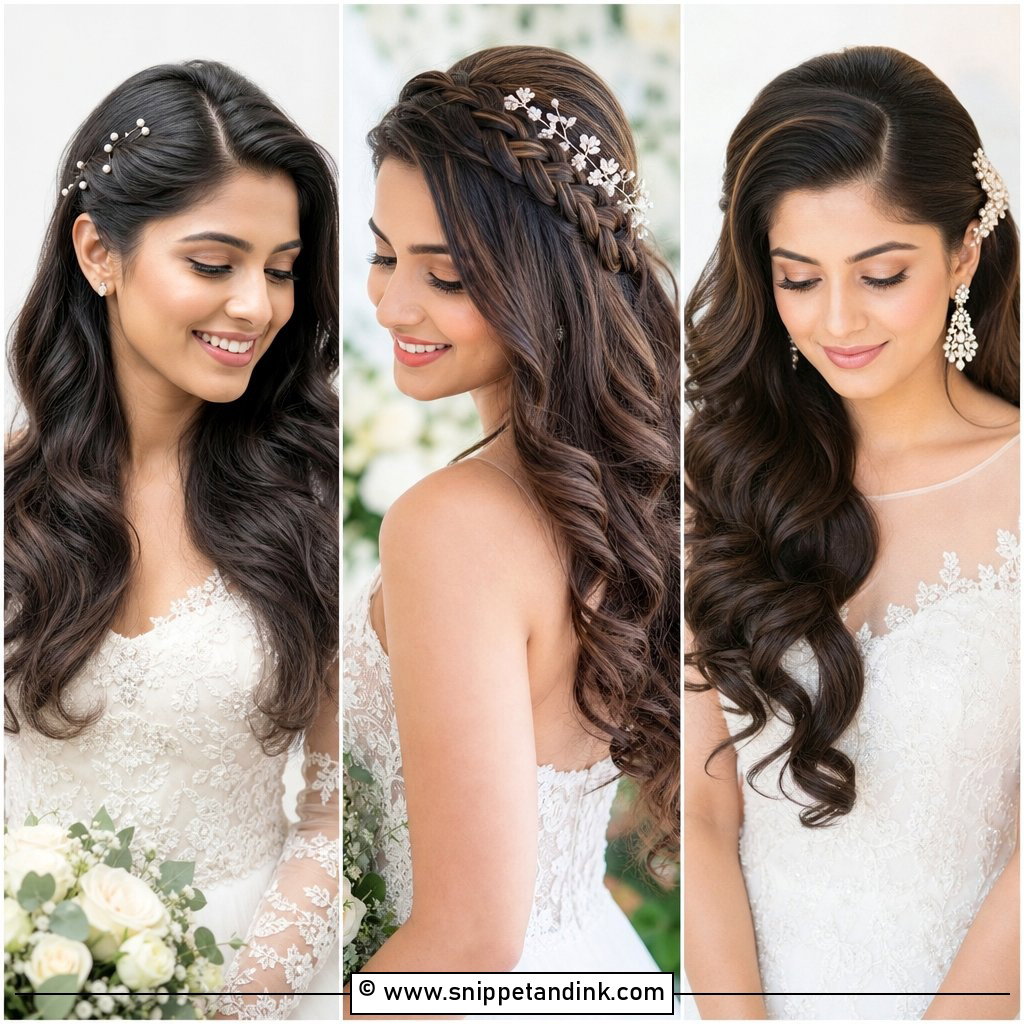 20 Open Hair Bride Hairstyle Ideas for Dreamy Glam