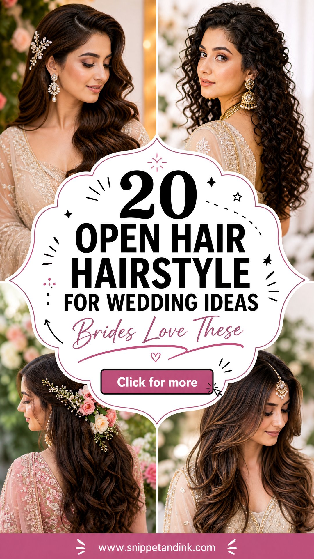 20 Open Hair Hairstyle for Wedding Ideas Brides Love - 20 Open Hair Hairstyle for Wedding Ideas Brides Love