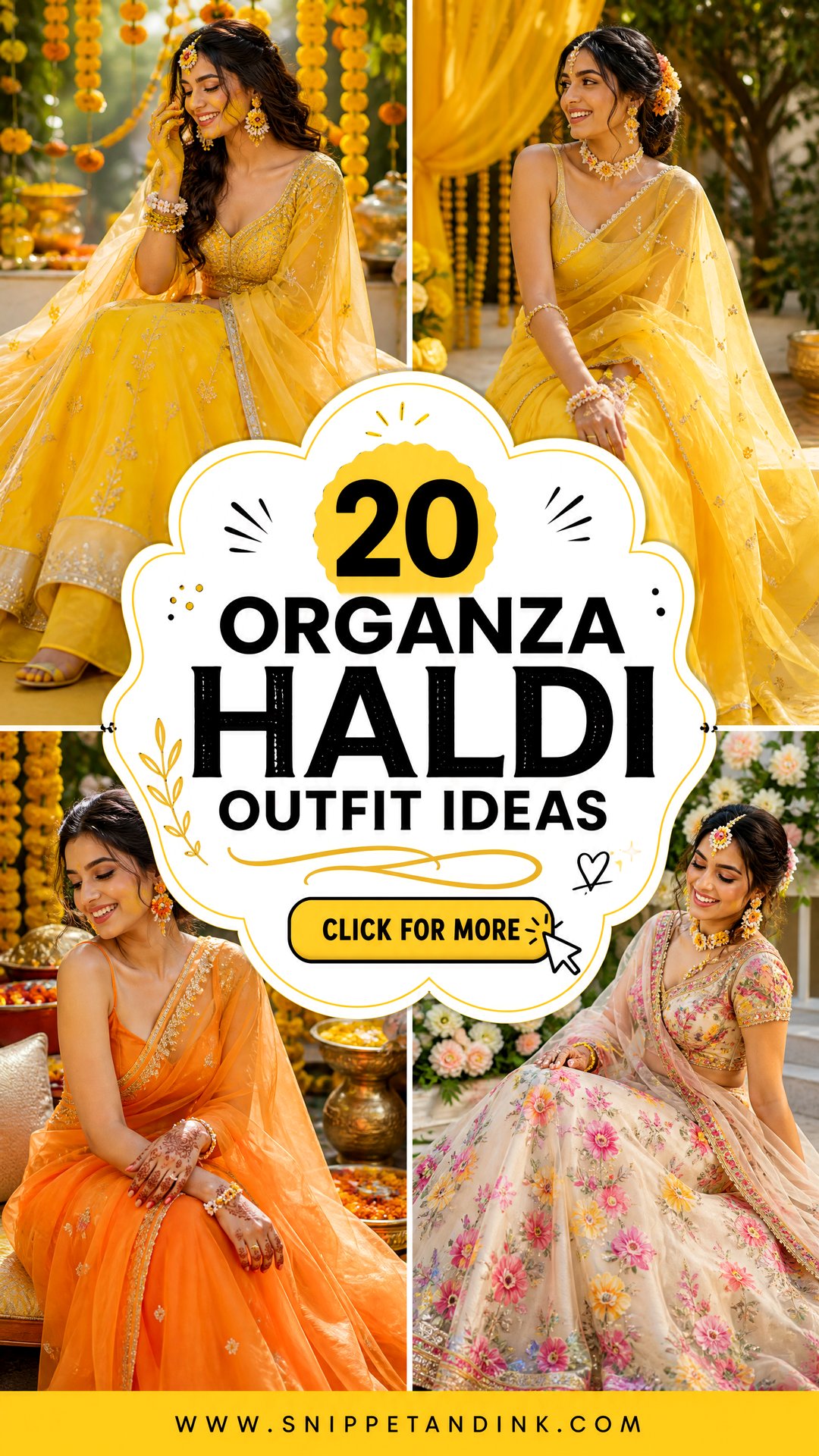 20 Organza Haldi Outfit Ideas Breezy 2025 Looks for Brides - 20 Organza Haldi Outfit Ideas: Breezy 2025 Looks for Brides