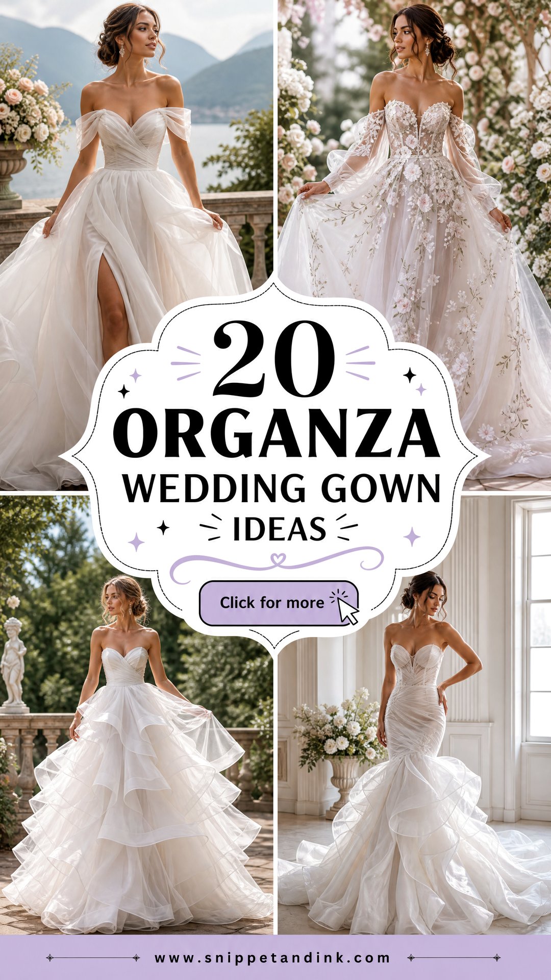 20 Organza Wedding Gown Ideas Dreamy Styles for Modern Brides - 20 Organza Wedding Gown Ideas: Dreamy Styles for Modern Brides