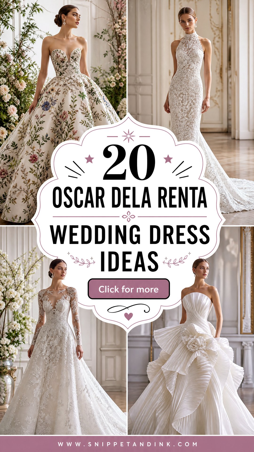 20 Oscar Dela Renta Wedding Dress Ideas Iconic Bridal Looks - 20 Oscar Dela Renta Wedding Dress Ideas: Iconic Bridal Looks
