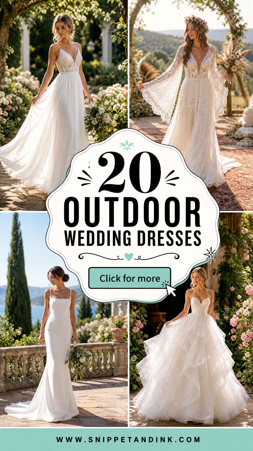 20 Outdoor Wedding Dresses Chic Styles for Garden Ceremonies - 20 Outdoor Wedding Dresses: Chic Styles for Garden Ceremonies