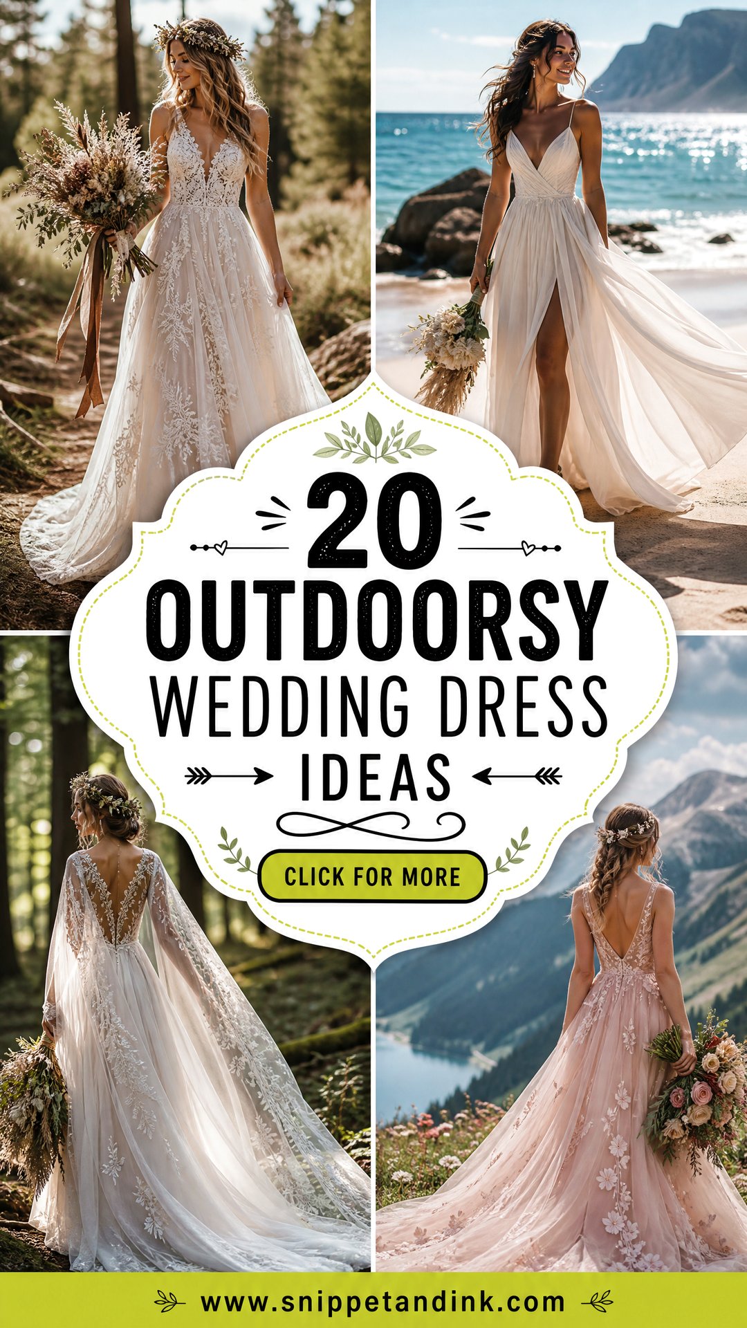 20 Outdoorsy Wedding Dress Ideas Nature-Loving Bridal Styles - 20 Outdoorsy Wedding Dress Ideas: Nature-Loving Bridal Styles