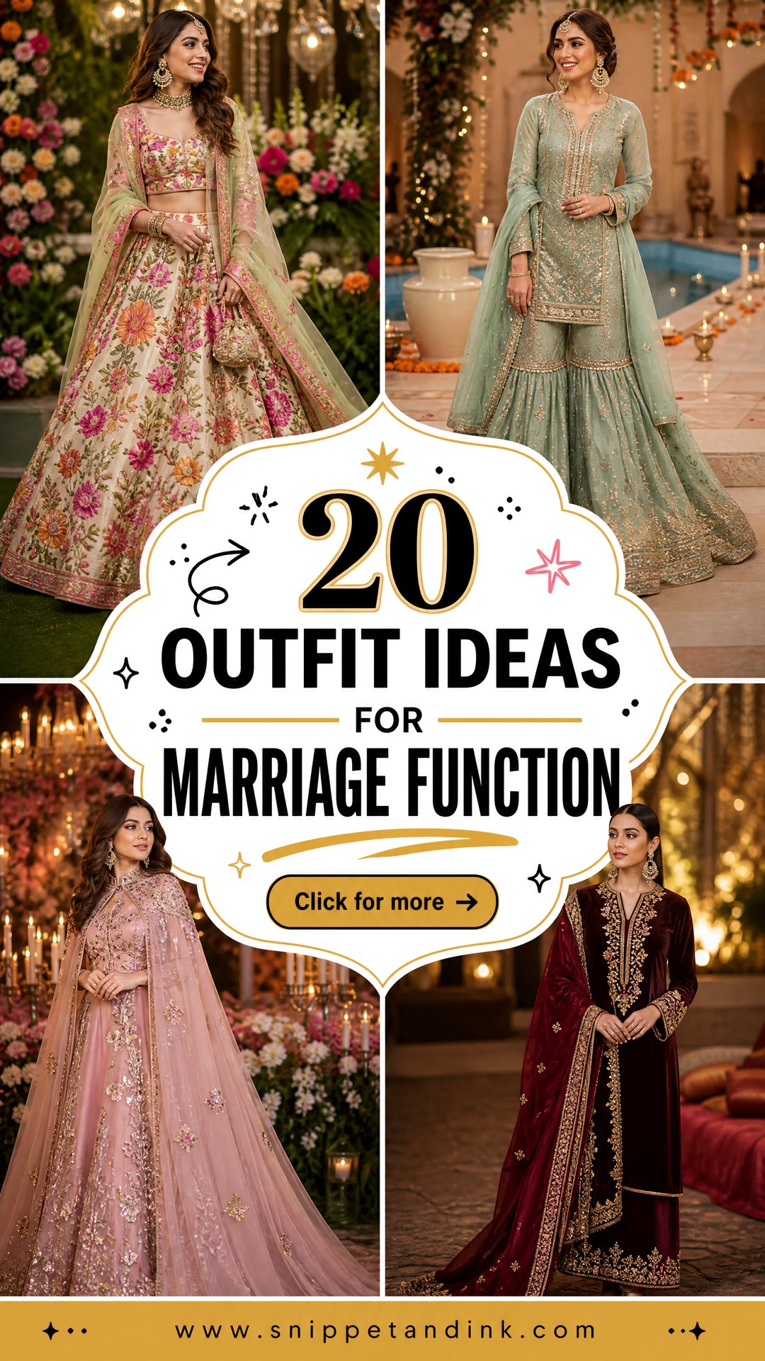 20 Outfit Ideas for Marriage Function Chic Looks for Every Guest - 20 Outfit Ideas for Marriage Function: Chic Looks for Every Guest