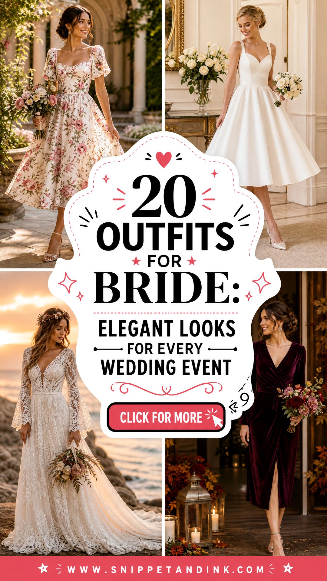 20 Outfits for Bride Elegant Looks for Every Wedding Event - 20 Outfits for Bride: Elegant Looks for Every Wedding Event