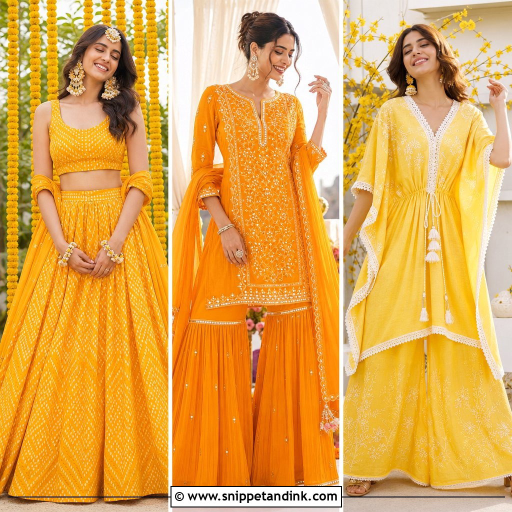 20 Outfits for Haldi Ceremony That Look Vibrant in Photos