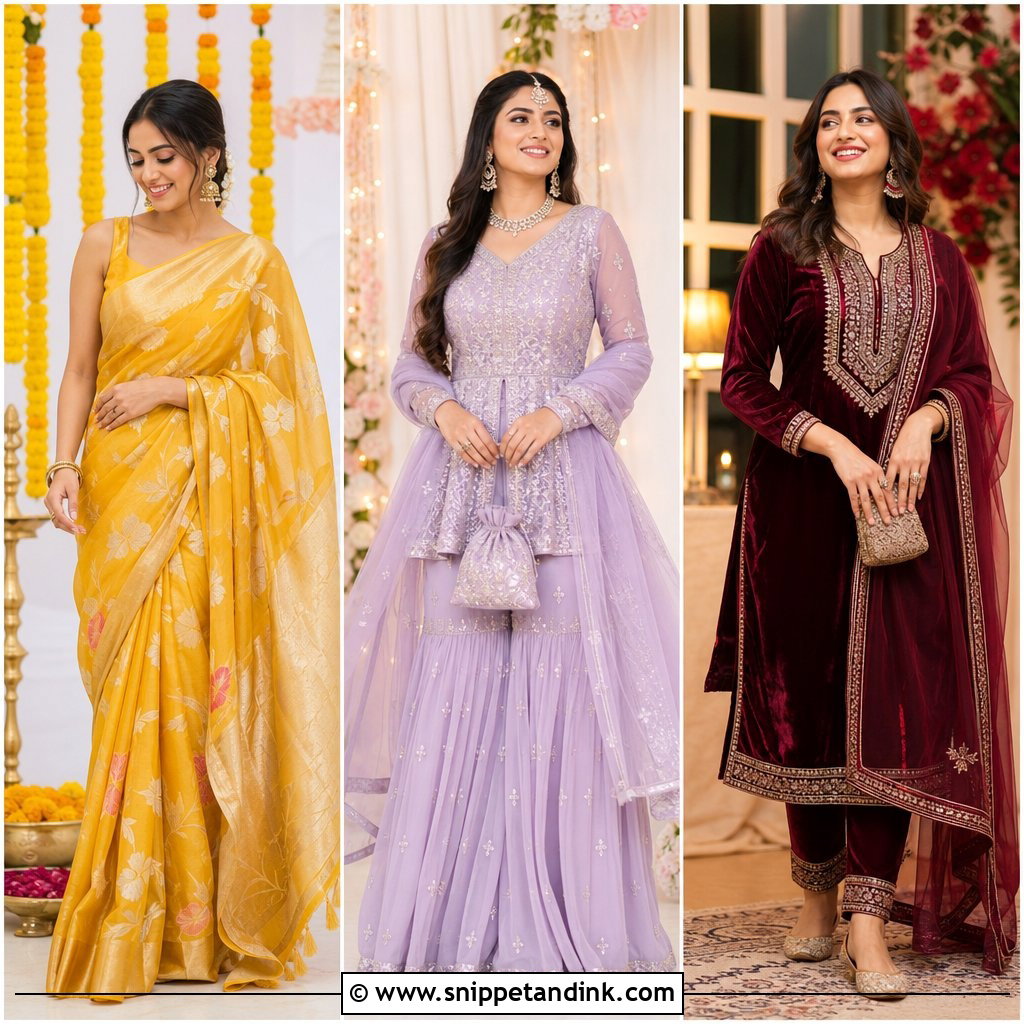 20 Outfits for Marriage Functions: Stylish Looks to Try