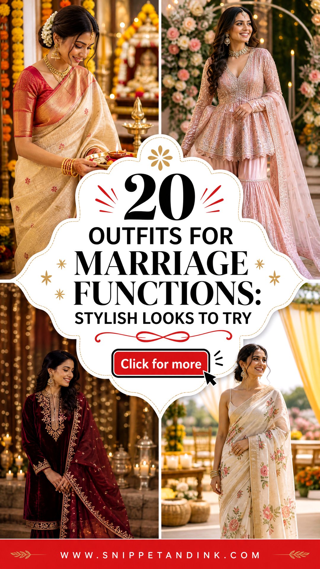 20 Outfits for Marriage Functions Stylish Looks to Try - 20 Outfits for Marriage Functions: Stylish Looks to Try