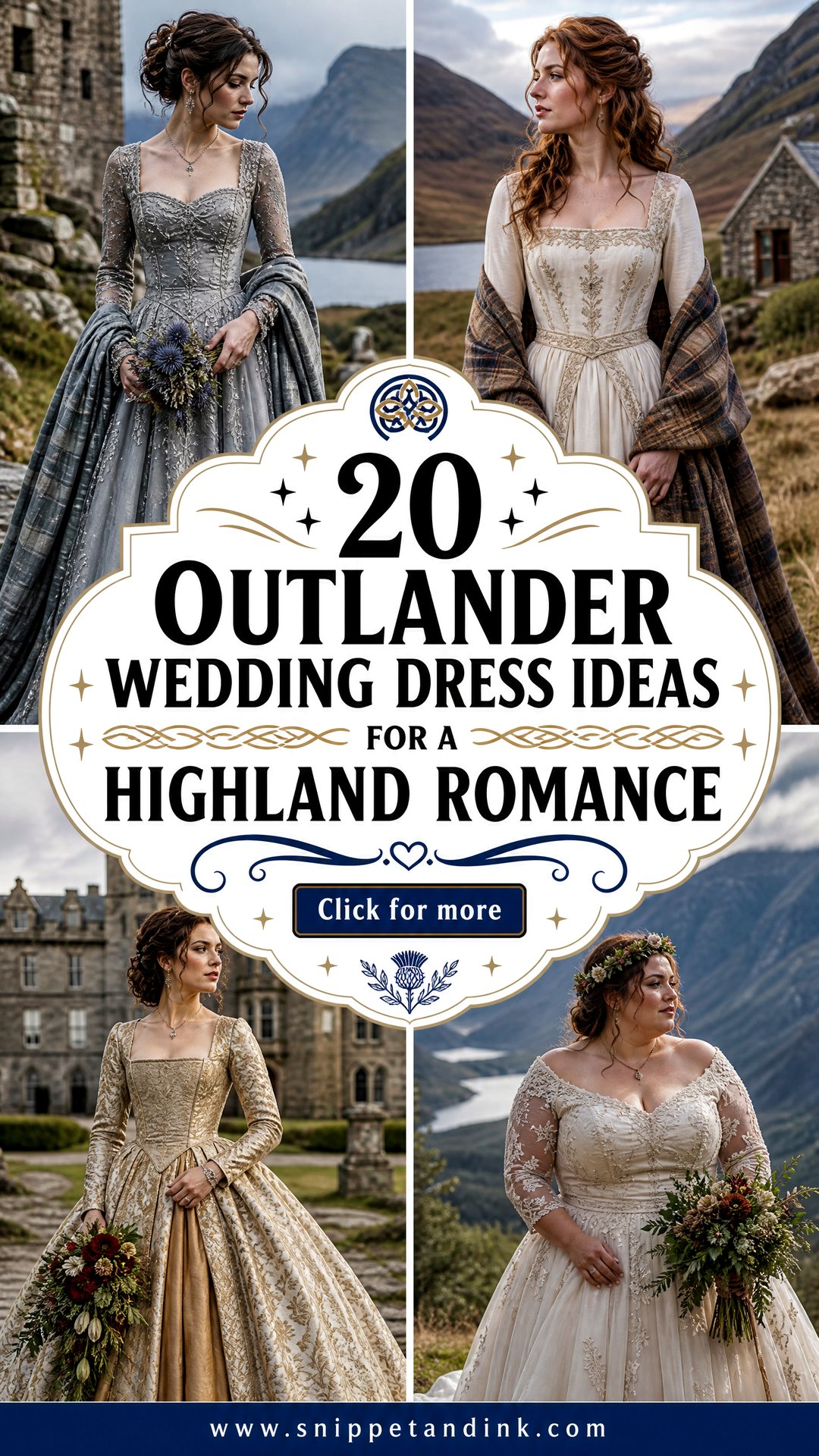 20 Outlander Wedding Dress Ideas for a Highland Romance - 20 Outlander Wedding Dress Ideas for a Highland Romance