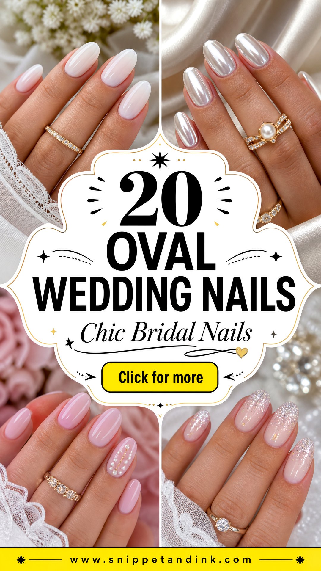 20 Oval Wedding Nails for a Chic Timeless Bridal Look - 20 Oval Wedding Nails for a Chic, Timeless Bridal Look